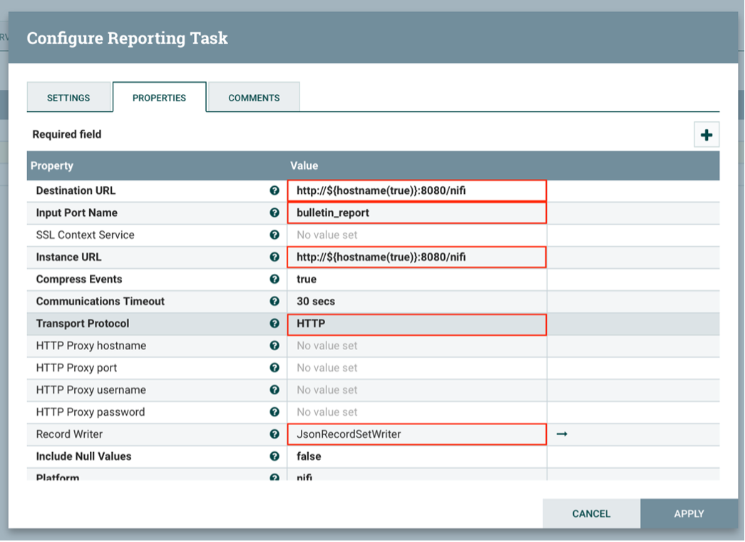 NIFI Configuration - Nifi Monitoring Splunk